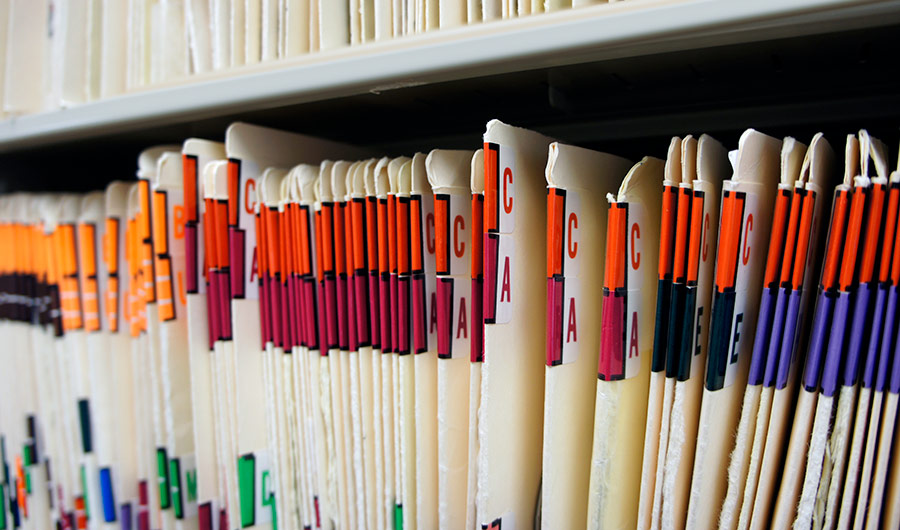 Medical Records in Folders